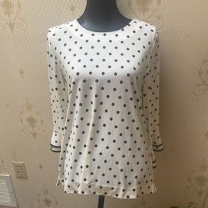 Karl Lagerfeld Polka Dot Blouse in Pristine Condition Size M